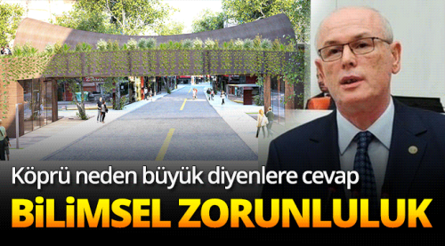 Köprünün büyük olması bilimsel zorunluluk