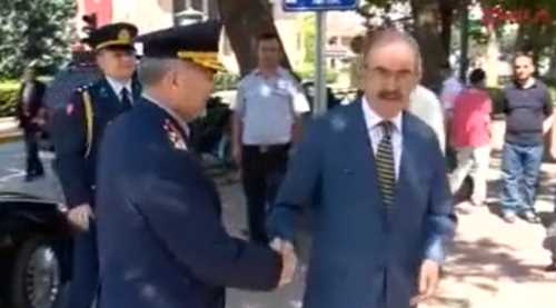 Korgeneral Şanver' den veda ziyareti