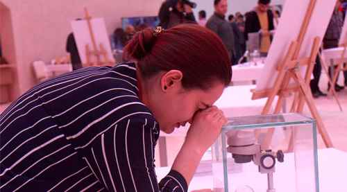 Korkmaz'ın "Mikro Heykeller" sergisi açıldı