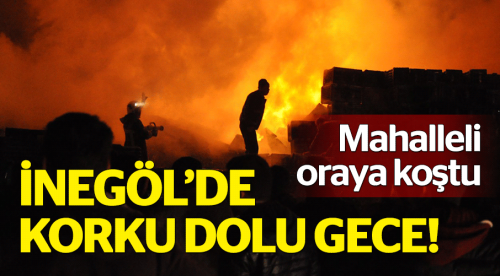 Korku dolu gece, mahalleli oraya koştu!