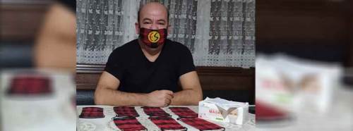 Koronavirüse karşı Eskişehirspor maskesi!