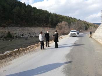 Köy Yollarına Beton Asfalt Çalışmaları
