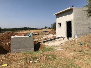Köylerde Su Deposu Yapım Çalışmaları
