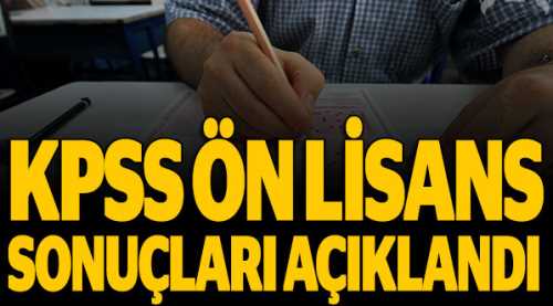 KPSS önlisans sonuçları açıklandı!