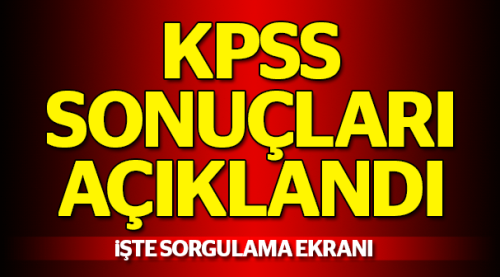 KPSS tercih sonuçları açıklandı!