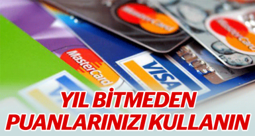 Kredi kartlarındaki puanları kullanın