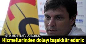 Kulüpten istifa açıklaması