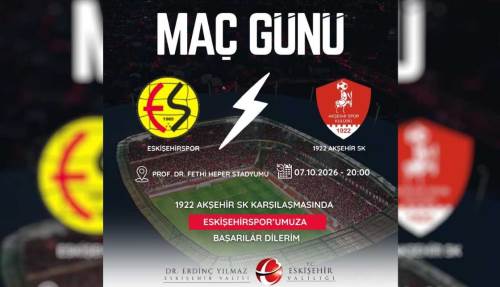 Kupa heyecanı öncesi Vali Yılmaz’dan Eskişehirspor’a destek
