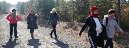 KURSİYERLER DOĞA YÜRÜYÜŞÜNDE