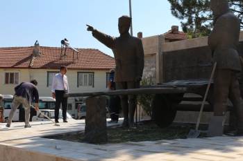 Kurtuluş Savaşı’Nın Sembolü ’’Kırık Kağnı Ve Üç Komutan Anıtı’’ Bakıma Alındı
