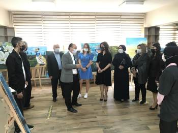 Kuru Kalem Ve Yağlı Boya Resim Sergisinin Açılışı Yapıldı
