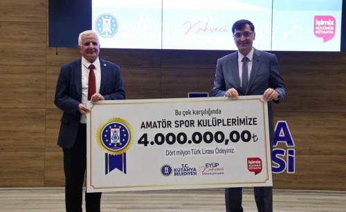 Kütahya Belediyesi’nden amatör spor kulüplerine 4 milyon lira destek