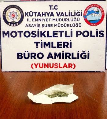 Kütahya’Da 1 Kişinin Üzerinde Uyuşturucu Ele Geçirildi
