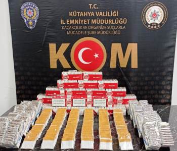 Kütahya’Da 14 Bin 860 Adet Kaçak Makaron Ele Geçirildi
