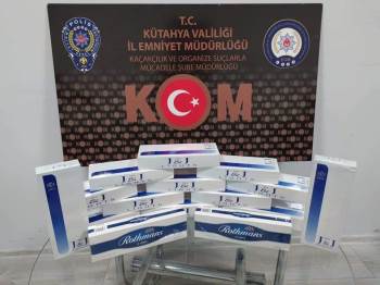 Kütahya’Da 160 Paket Gümrük Kaçağı Sigara Ele Geçirildi
