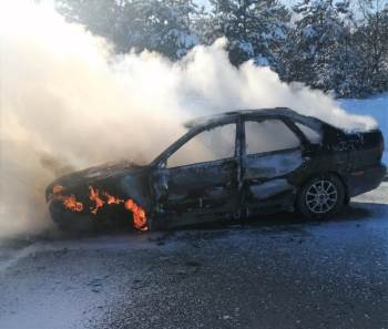 Kütahya’Da Araç Yangını
