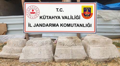 Kütahya'da Bizans dönemine ait eserler jandarmadan kaçamadı