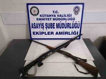 Kütahya’Da İş Yerlerinde 2 Ruhsatsız Tüfek Ele Geçirildi
