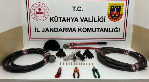 Kütahya’da kablo hırsızlarına suçüstü: 1 kişi tutuklandı