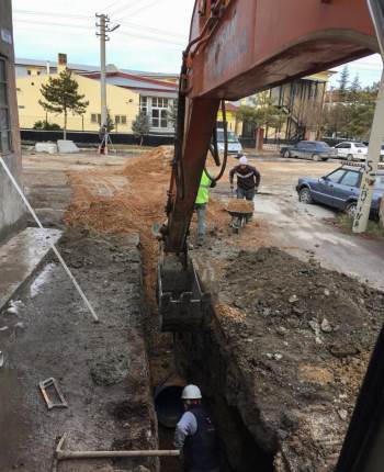 Kütahya’Da Kanalizasyon Hattı Çalışmaları
