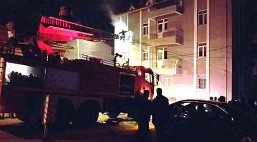 Kütahya'da kız yurdunda yangın