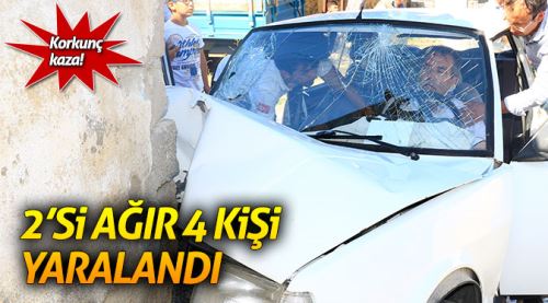 Kütahya'da korkunç kaza: 2 'si ağır 4 yaralı