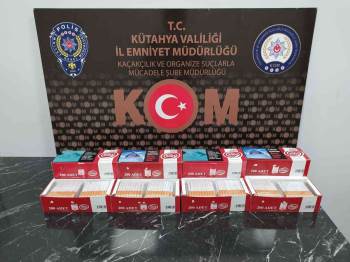 Kütahya’Da Makaron Ve Gümrük Kaçağı Sigara Ele Geçirildi
