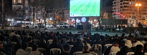 Kütahya’da milli maç coşkusu dev ekrana taşındı