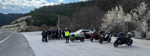 Kütahya’da motosiklet sürücülerine özel denetim başladı