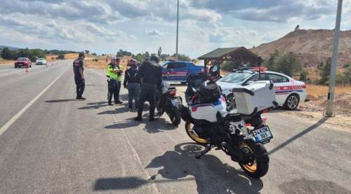 Kütahya’da motosiklet sürücülerine özel trafik denetimi