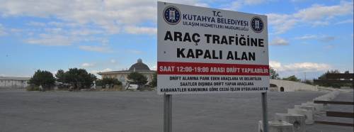 Kütahya'da şikayetler sonrası drift pisti kapatıldı