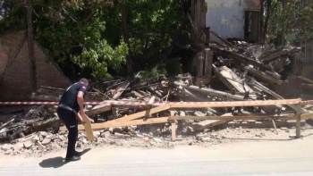 Kütahya’Da Tarihi ’Gavur Hamamı’ Yıkıldı
