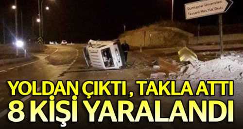 Kütahya'da trafik kazası: 8 yaralı
