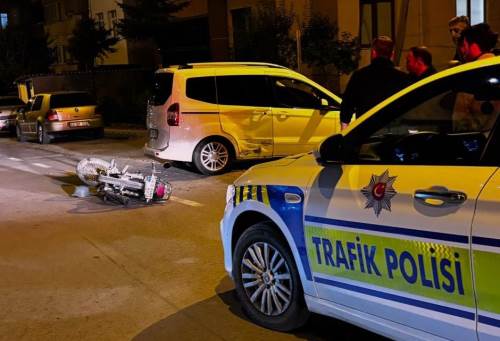 Kütahya’da trafik kazası: Motosiklet sürücüsü yaralandı