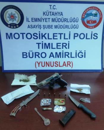 Kütahya’Da Uyuşturucu Madde Ve Ruhsatsız Tabanca Ele Geçirildi

