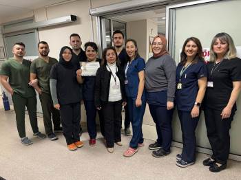 Kütahya Evliya Çelebi Hastanesi Nöroloji Yoğun Bakım Ünitesine Teşekkür Belgesi
