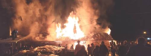 Kütahya Hisarcık’ta samanlık alevlere teslim oldu!