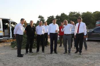 Kütahya Valisi Işın, Yangın Bölgesinde
