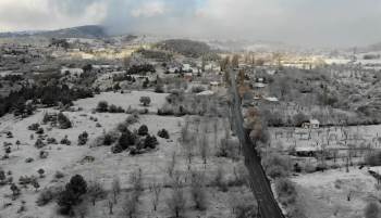 Kütahya’Ya Mevsimin İlk Karı
