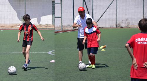 Lokomotif’te futbol eğitimi sürüyor