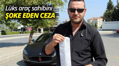 Lüks araca yüksek egzoz sesi cezası