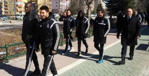 Maç öncesi Eskişehir'i turladılar