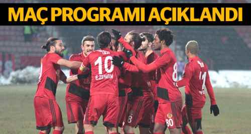 Maç programı açıklandı