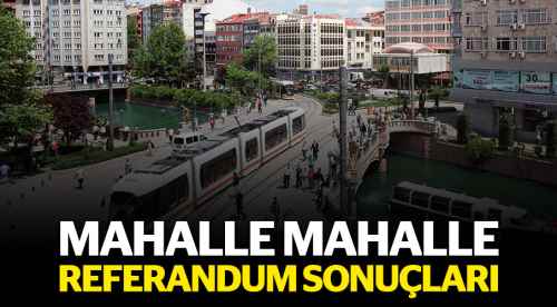 Mahalle mahalle referandum sonuçları 
