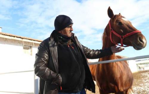 Mahmudiye’deki atlar için zorlu kış mücadelesi: 24 saat başlarında...