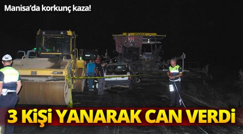 Manisa'da korkunç kaza! Yanarak öldüler