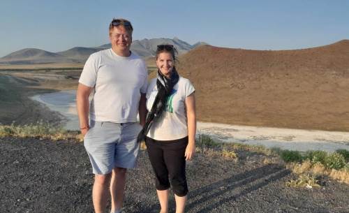 Meke Gölü, Dünya turundaki çiftin dinlenme noktası oldu