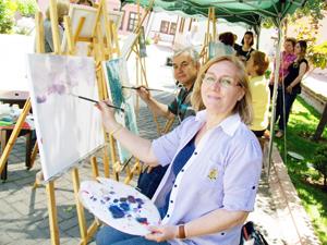 Turistik el sanatları merkezi resim kursuna yoğun ilgi