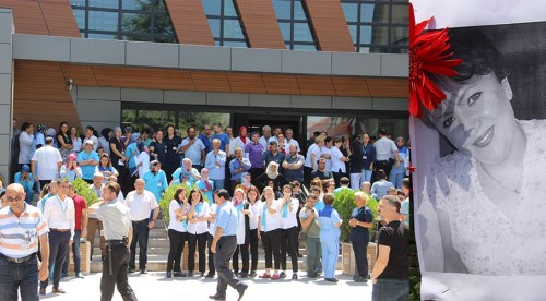 Mesai arkadaşları ebediyete uğurladı