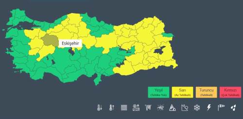 Meteoroloji'den Eskişehir için 2 gün sarı alarm!